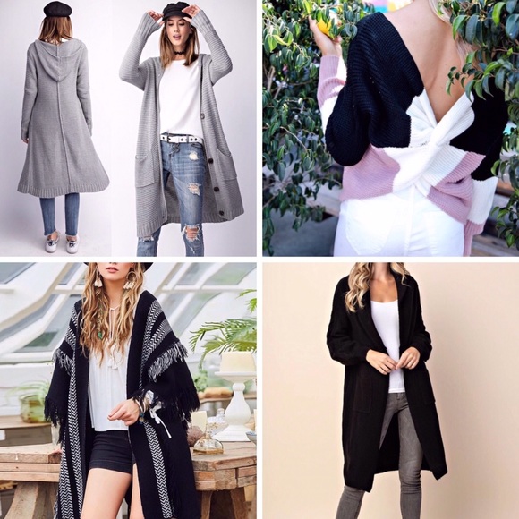 Long Cardigan Sweater (Vanilla) - Picture 4 of 6